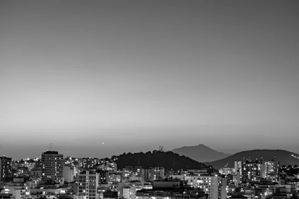 Paisagem Noturna Cidade Niteroi Região Metropolitana Estado Rio Janeiro Brasil — Fotografia de Stock