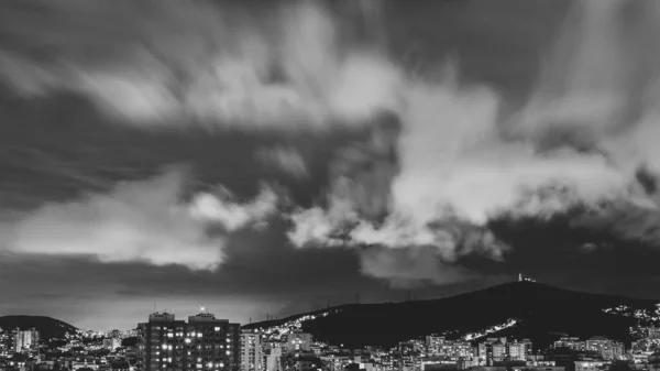 Paisaje Nocturno Ciudad Niteroi Región Metropolitana Del Estado Río Janeiro —  Fotos de Stock