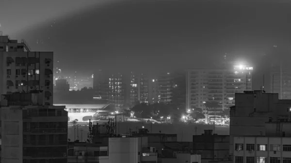 Paesaggio Notturno Nella Città Niteroi Regione Metropolitana Dello Stato Rio — Foto Stock