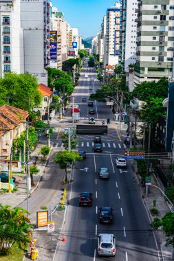 Niteroi, Rio de Janeiro, Brezilya nüfusunun günlük yaşamının şehir gündüz manzarası.