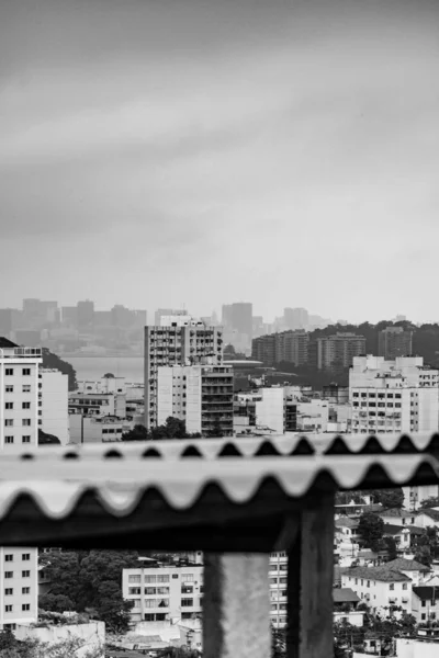Paysage Urbain Jour Par Temps Nuageux Dans Ville Niteroi Rio — Photo