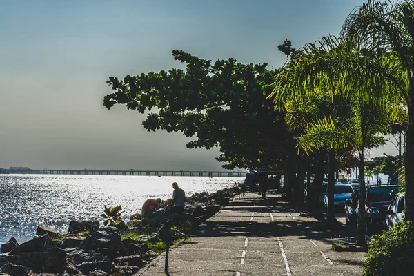 Städtische Tageslandschaft Freien Des Täglichen Lebens Der Bevölkerung Der Stadt — Stockfoto