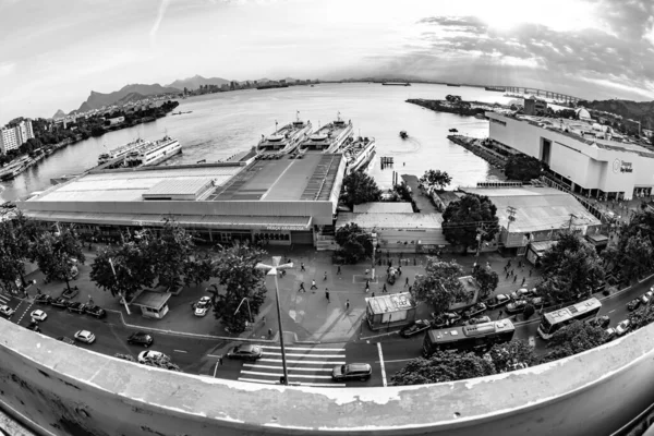 Paisaje Urbano Diurno Aire Libre Vida Cotidiana Población Ciudad Niteroi — Foto de Stock