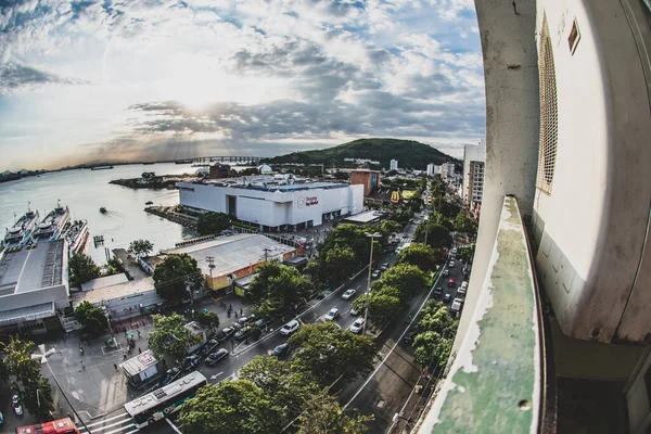 Miejski Krajobraz Dzień Pochmurny Dzień Mieście Niteroi Rio Janeiro Brazylia — Zdjęcie stockowe