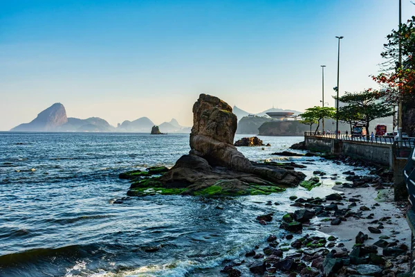 Niteroi Város Rio Janeiro Brazília Lakosságának Mindennapjait Bemutató Szabadtéri Városi — Stock Fotó