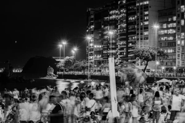 Νυχτερινές Εικόνες Από Την Άφιξη Της Πρωτοχρονιάς Reveillon Εκδήλωση Πάρτι — Φωτογραφία Αρχείου