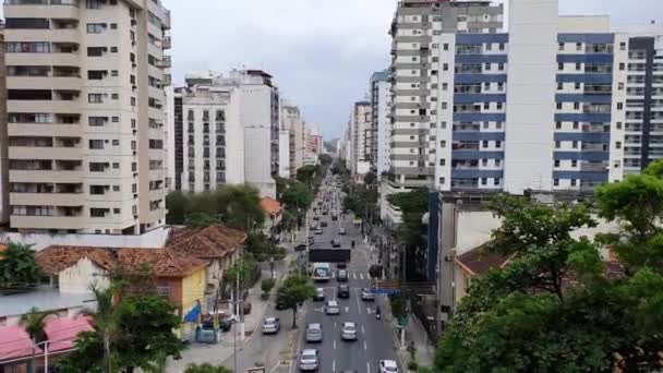 Niteroi Rio Janeiro Brasil Circa 2020 Κυκλοφορία Οχημάτων Πολυσύχναστη Λεωφόρο — Αρχείο Βίντεο