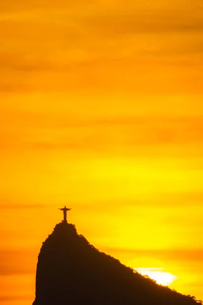 Rio Janeiro Brasil 2021 Largo Tiro Cristo Redentor Cristo Redentor — Fotografia de Stock