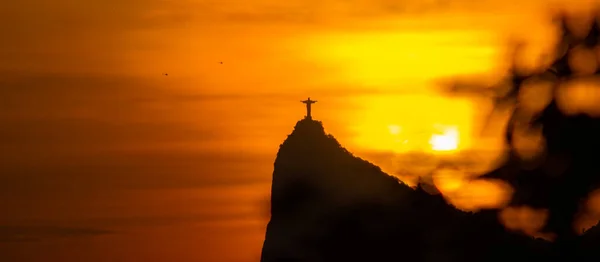 Río Janeiro Brasil 2021 Vista Panorámica Cristo Redentor Cristo Redentor —  Fotos de Stock