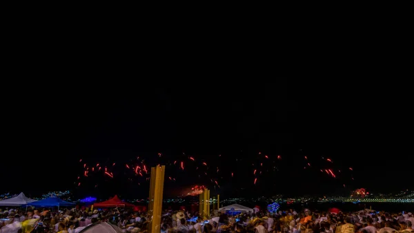 Niteroi Rio Janeiro Brazil Hazi Ran 2020 Gökyüzünde Yeni Yıl — Stok fotoğraf