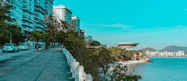 Niteroi Rio Janeiro Brasile Circa 2021 Museo Arte Contemporanea Niteroi — Foto Stock