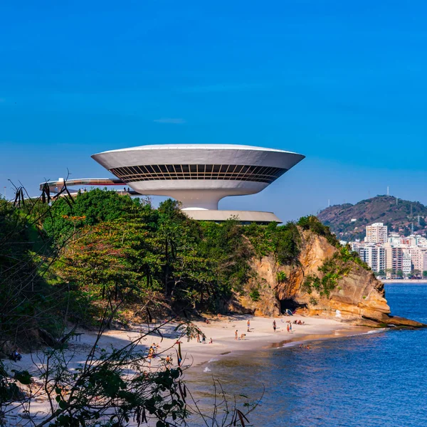 Niteroi Rio Janeiro Brasile Circa 2021 Museo Arte Contemporanea Niteroi — Foto Stock