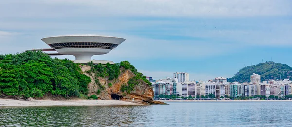 Niteroi Rio Janeiro Brazil Circa 2021 Музей Сучасного Мистецтва Нітрої — стокове фото
