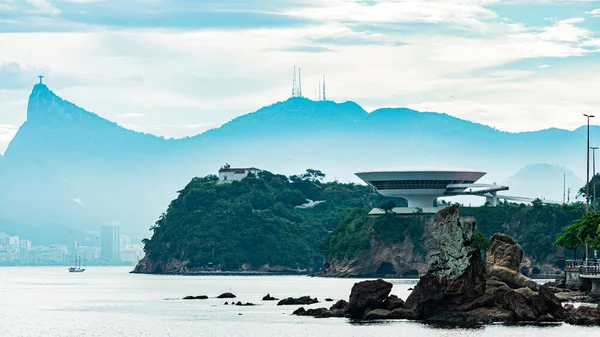 Niteroi Rio Janeiro Brasile Circa 2021 Museo Arte Contemporanea Niteroi — Foto Stock