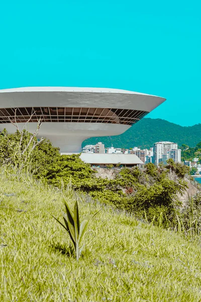 Niteroi Rio Janeiro Brazil Circa 2021 Niteroi Çağdaş Sanat Müzesi — Stok fotoğraf