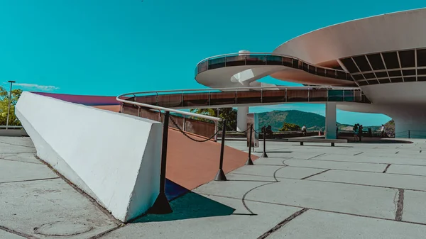 Niteroi Rio Janeiro Brazil Circa 2021 Niteroi Çağdaş Sanat Müzesi — Stok fotoğraf