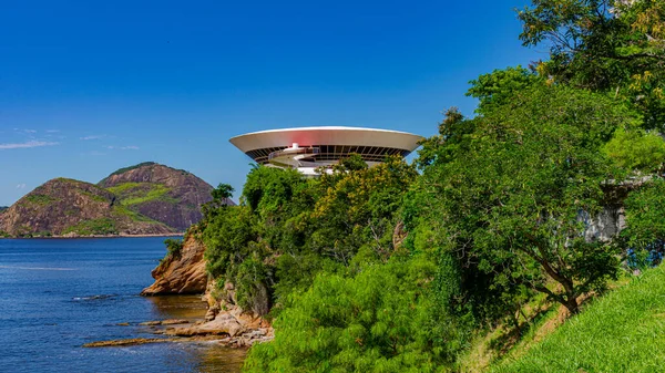 Niteroi Rio Janeiro Brazil Circa 2021 Музей Сучасного Мистецтва Нітрої — стокове фото