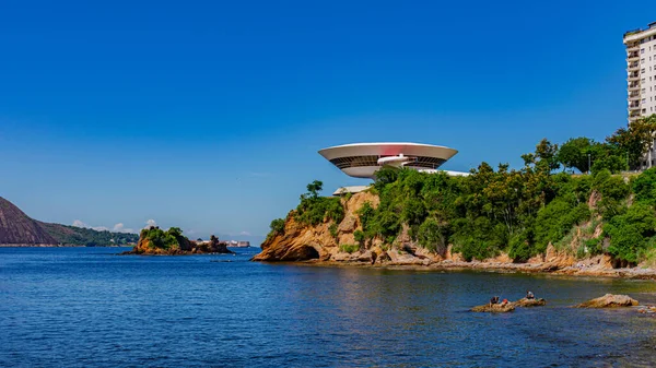 Niteroi Rio Janeiro Brasile Circa 2021 Museo Arte Contemporanea Niteroi — Foto Stock