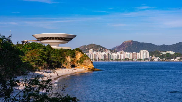 Niteroi Rio Janeiro Brasile Circa 2021 Museo Arte Contemporanea Niteroi — Foto Stock