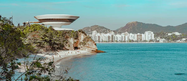 Niteroi Rio Janeiro Brazil Circa 2021 Музей Сучасного Мистецтва Нітрої — стокове фото