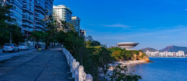 Niteroi Rio Janeiro Brasil Circa 2021 Museu Arte Contemporânea Niterói — Fotografia de Stock