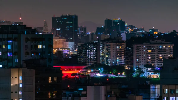 Niteroi Rio Janeiro Brazil Circa 2021 Niteroi Kortárs Művészeti Múzeumot — Stock Fotó