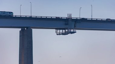 Başkan Costa ve Silva Köprüsü, halk arasında Rio-Niteri Köprüsü olarak bilinir, Guanabara Körfezi, Brezilya