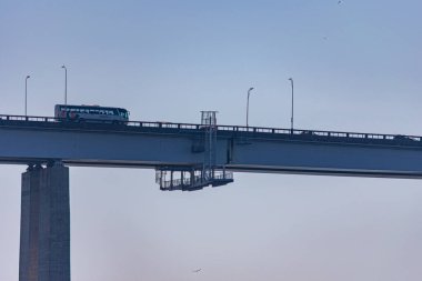 Başkan Costa ve Silva Köprüsü, halk arasında Rio-Niteri Köprüsü olarak bilinir, Guanabara Körfezi, Brezilya