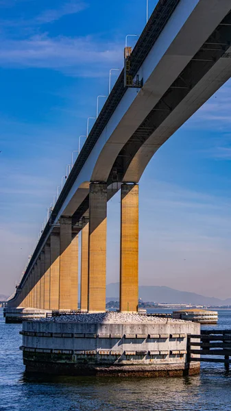 Γέφυρα Presidente Costa Silva Ευρέως Γνωστή Γέφυρα Rio Niteri Πάνω — Φωτογραφία Αρχείου