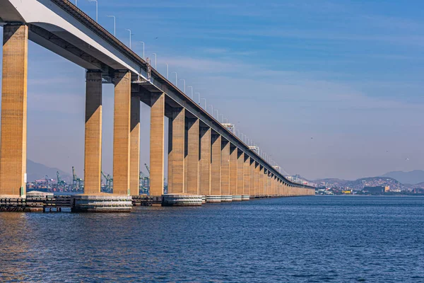 Presidente Costa Silva Brücke Volksmund Rio Niteri Brücke Genannt Über — Stockfoto