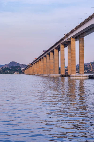 Presidente Costa Silva Bridge Közismert Nevén Rio Niteri Bridge Guanabara — Stock Fotó