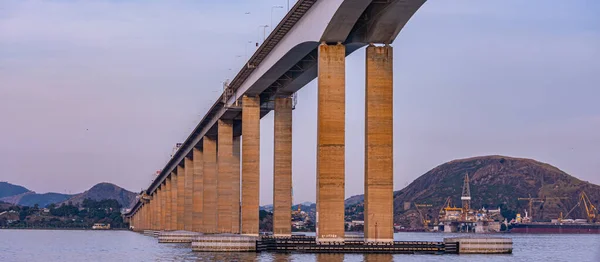 Presidente Costa Silva Brücke Volksmund Rio Niteri Brücke Genannt Über — Stockfoto