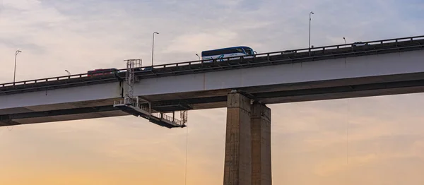 Presidente Costa Silva Bridge Közismert Nevén Rio Niteri Bridge Guanabara — Stock Fotó