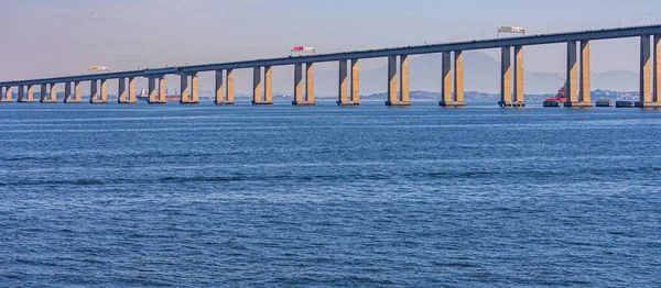 Presidente Costa Silva Bridge Közismert Nevén Rio Niteri Bridge Guanabara — Stock Fotó