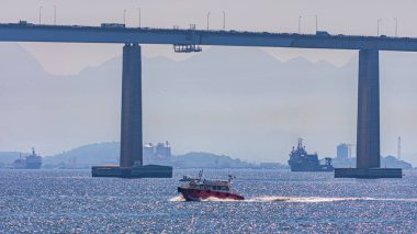 Guanabara Körfezi manzarası, Rio de Janeiro, Güneydoğu Brezilya