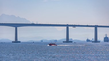 Guanabara Körfezi manzarası, Rio de Janeiro, Güneydoğu Brezilya