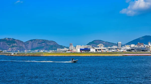 Guanabara Öböl Tájképe Rio Janeiro Dél Kelet Brazília — Stock Fotó