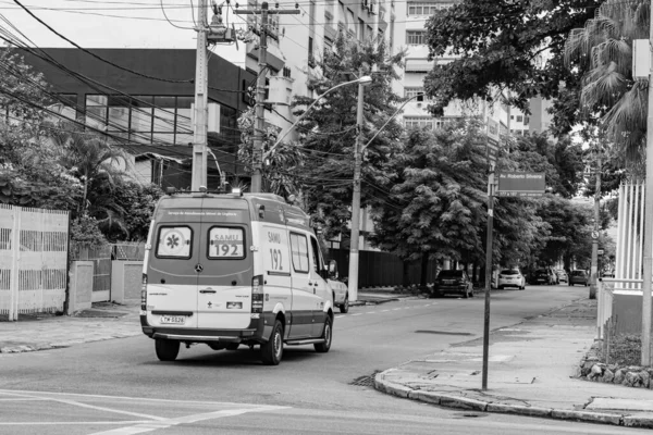 Niteroi Rio Janeiro Brazylia Circa 2021 Mobilna Karetka Pogotowia Ratunkowego — Zdjęcie stockowe