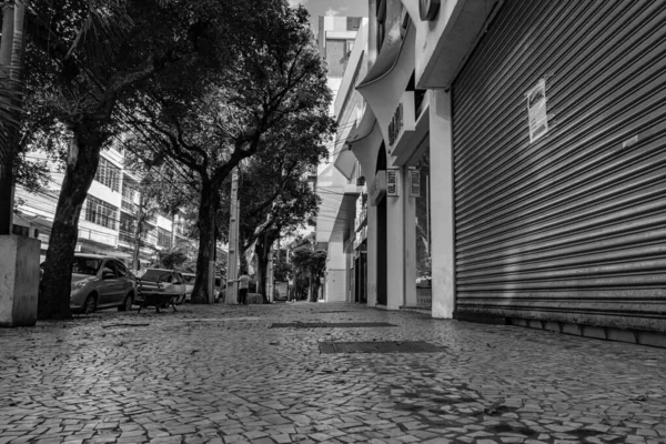 Rio Janeiro Brasil Circa 2021 Calçada Com Pouco Movimento Pessoas — Fotografia de Stock