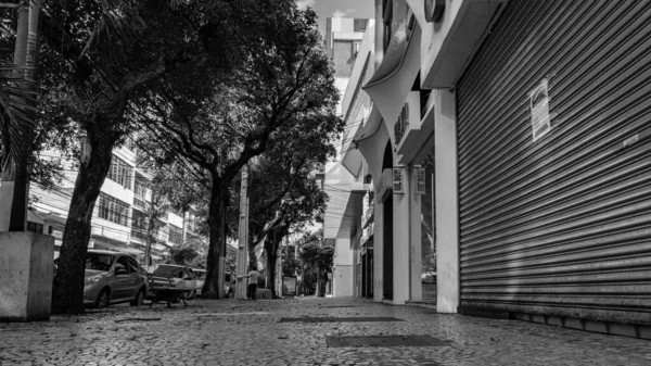 Niteroi Rio Janeiro Brazilië Circa 2020 Winkels Tijdelijk Gesloten Vanwege — Stockfoto