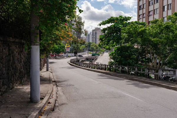 Niteroi Rio Janeiro Brasil Circa 2020 Ruas Sem Circulação Veículos — Fotografia de Stock