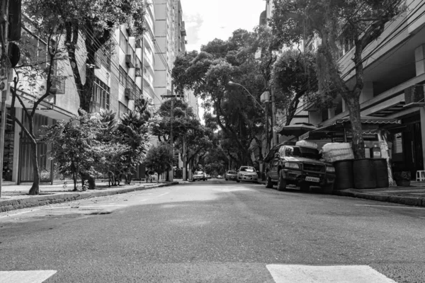 Niteroi Rio Janeiro Brasil Circa 2020 Ruas Sem Circulação Veículos — Fotografia de Stock