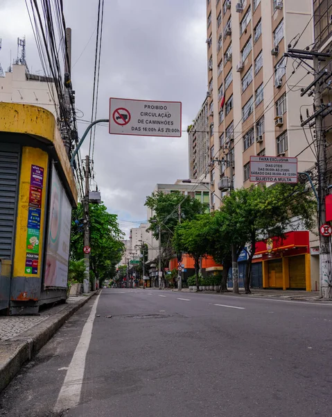 Niteroi Rio Janeiro Brasile Circa 2020 Strade Senza Movimento Veicoli — Foto Stock