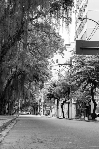 Niteroi Rio Janeiro Brasil Circa 2020 Ruas Sem Circulação Veículos — Fotografia de Stock