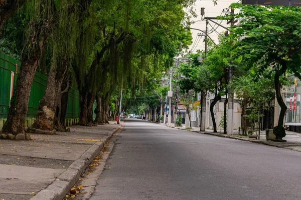 Niteroi Rio Janeiro Brazil Circa 2020 Streets Movement Vehicles Empty — Stock Photo, Image