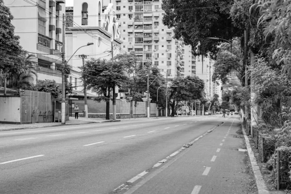 Niteroi Rio Janeiro Brasil Circa 2020 Ruas Sem Circulação Veículos — Fotografia de Stock