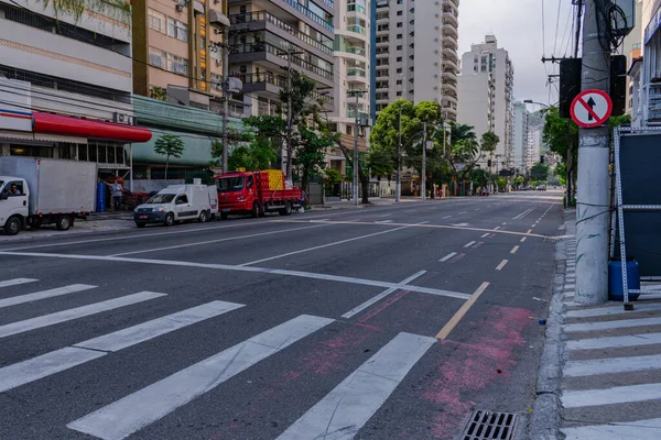 Niteroi Rio Janeiro Brazília Circa 2020 Járműmozgás Nélküli Üres Utcák — Stock Fotó