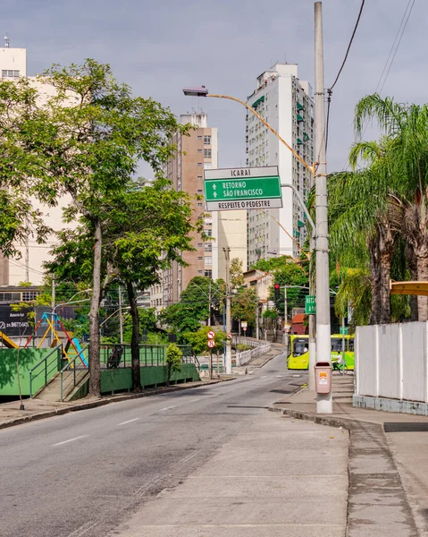 Niteroi Rio Janeiro Brasil Circa 2020 Ruas Sem Circulação Veículos — Fotografia de Stock