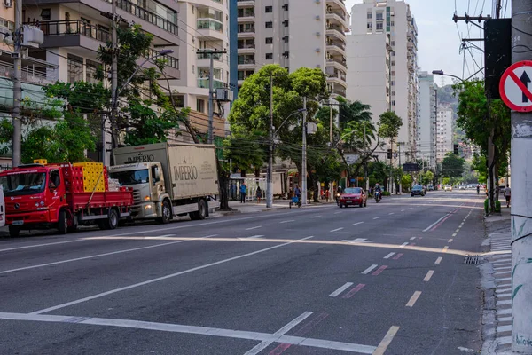 Niteroi Rio Janeiro Brasil Circa 2021 Rua Com Pouco Trânsito — Fotografia de Stock