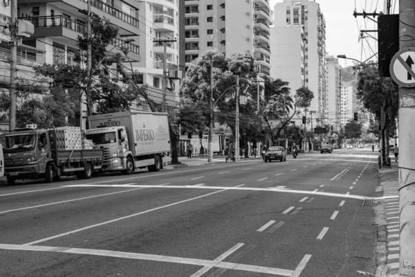 Niteroi Rio Janeiro Brazilië Circa 2021 Straat Met Weinig Verkeer — Stockfoto